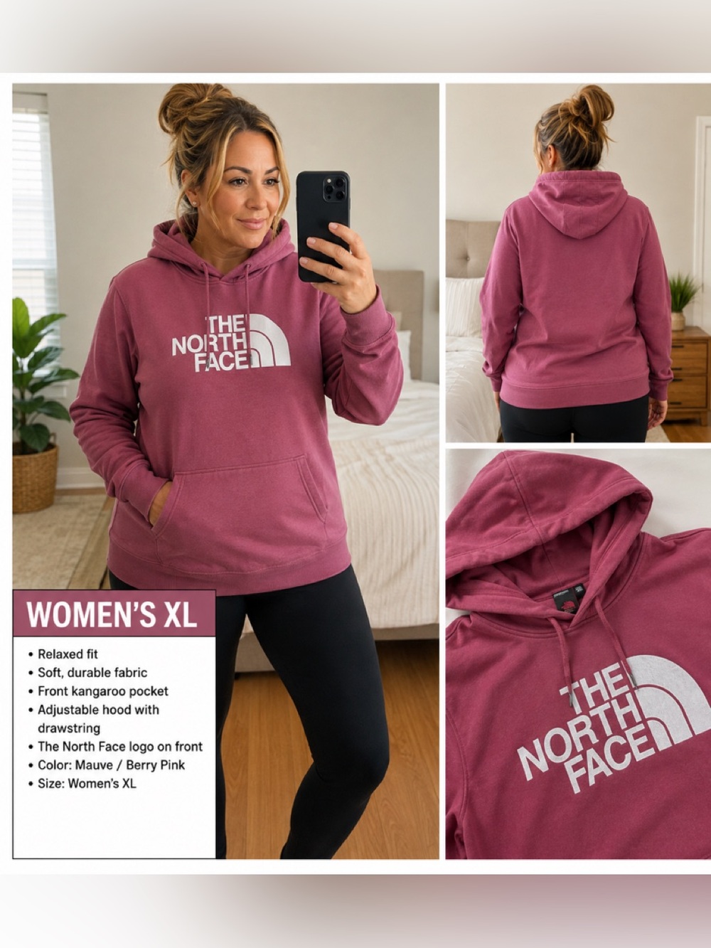 The north face womens xl hoodie